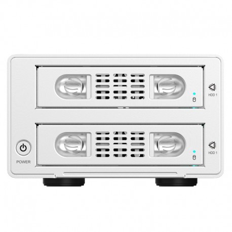 ORICO 3529RUS3 Aluminum 3.5 inch SATA USB3.0 & eSATA External Multi Bay HDD Enclosure on the Desktop