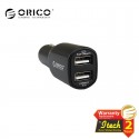 ORICO UCA-2U 2 Port Dual-Port Universal USB Car Charger For Mobile Phones and Other USB-powered Devices - Black