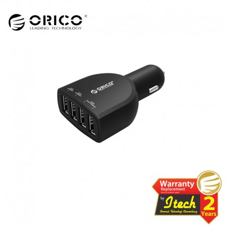 ORICO UCA-4U 4-port(5V2.4A * 2 and 5V1A * 2) Universal USB Car Charger