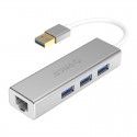 ORICO  XD-U31 USB3.0 Gigabit Ethernet Adapter + USB3.0 HUB